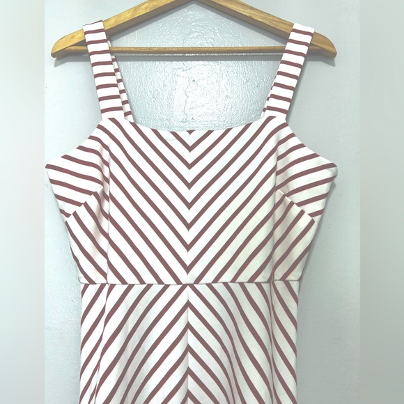 Draper James RSVP NWOT Knit Red Striped Nautical Dress - Picture 3 of 8